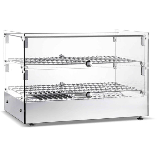 Commercial Countertop Heated Display Cabinet 50 Litres Stainless Steel | Hw50 Makfry
