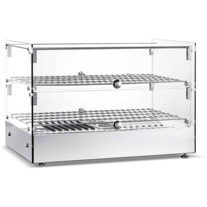 Commercial Countertop Heated Display Cabinet 50 Litres Stainless Steel | Hw50 Makfry