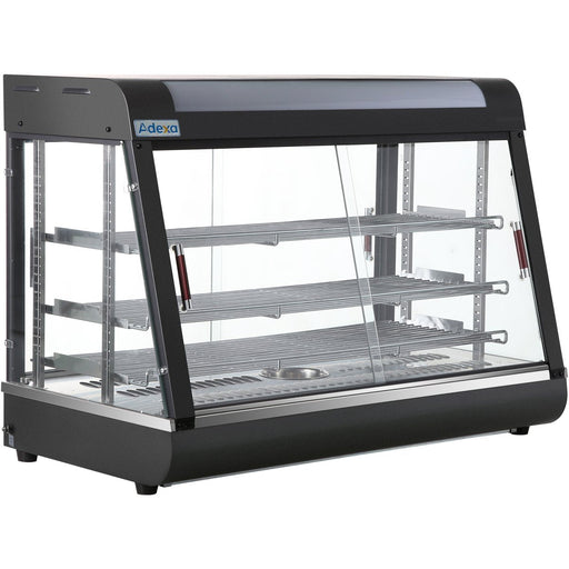 Commercial Heated Showcase Food Warmer 900mm Width Countertop | Hw602 Makfry
