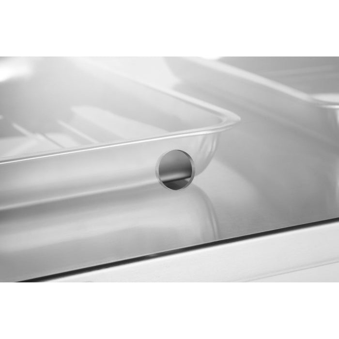 Commercial Two Tier Heated Showcase Food And Chicken Warmer 2200x760x860mm Countertop Dry Heat And Wet Heat | Hw6 Pc Makfry