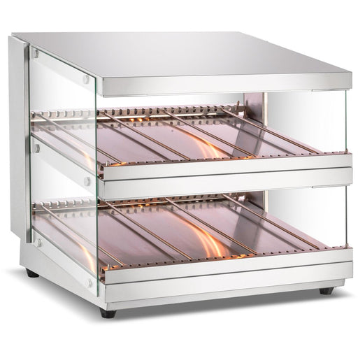 Commercial Countertop Heated Display Cabinet 85 Litres Stainless Steel | Hw85 Makfry