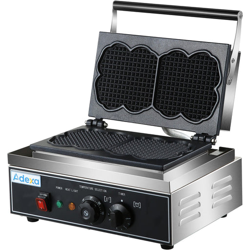 Commercial Waffle Maker 1.55kW 2 waffles Countertop |  HX116 Makfry