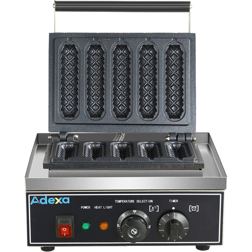 Commercial Corn Dog Waffle Maker 1.55kW 5 waffles Countertop |  HX117 Makfry