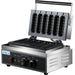 Commercial Corn Dog Waffle Maker 1.6kW 6 waffles Countertop |  HX119 Makfry