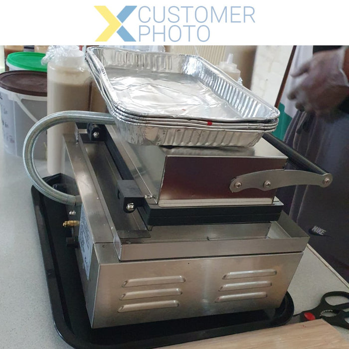 Commercial Corn Dog Waffle Maker 1.6kW 6 waffles Countertop |  HX119 Makfry