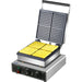 Commercial Waffle maker Mini Squares 2.2kW 4 Waffles |  HX2206 Makfry