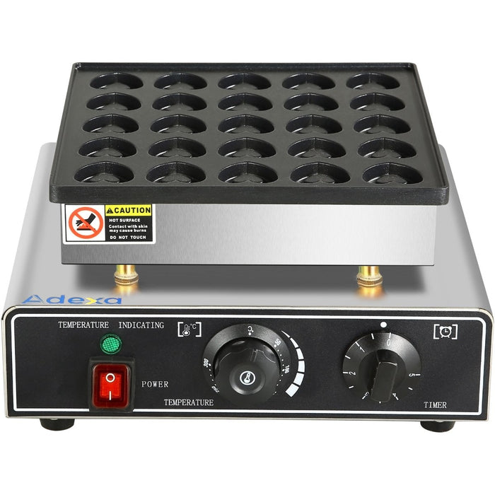 Commercial Heart Shaped Mini Pancake maker / Muffin maker 25 holes |  HX2240A Makfry