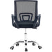 Mesh Office Desk Chair Black & Chrome |  HY520M Makfry