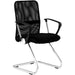 Mesh Office Chair Black & Chrome 460x445x900mm |  HY528GBLACK Makfry