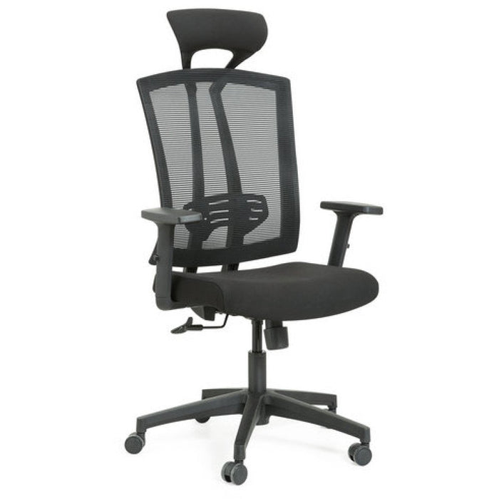 Mesh Office Chair with Headrest Black |  HY632 Makfry