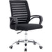 Mesh Office Chair Black & Chrome |  HY807 Makfry