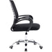 Mesh Office Chair Black & Chrome |  HY807 Makfry