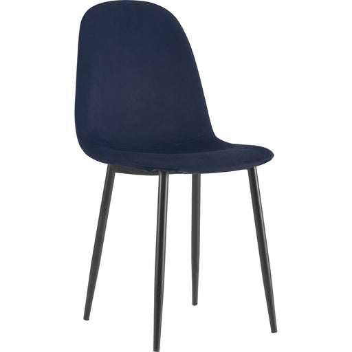 Bistro Dining Chair Black Fabric Indoors & Outdoors 440x520x875mm |  HYDC001VBLACK Makfry