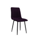 Bistro Dining Chair Black Velvet Fabric Indoors & Outdoors 440x530x930mm |  HYDC007BLACK Makfry