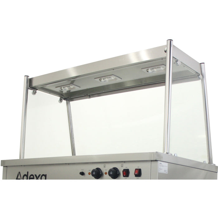 Mobile Food Service Counter with Bain Marie Top and Hot Cupboard |  HYH3WS