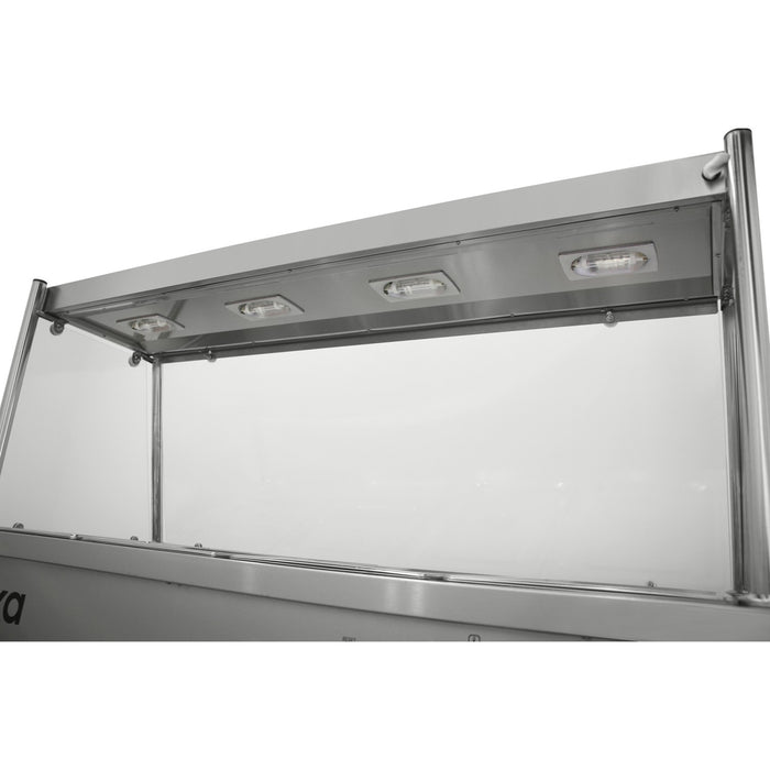 Mobile Food Service Counter with Bain Marie Top and Hot Cupboard |  HYH4WS