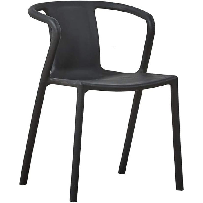 B GRADE Bistro Dining Chair Plastic Black Indoors & Outdoors |  HYPP08 B GRADE Makfry