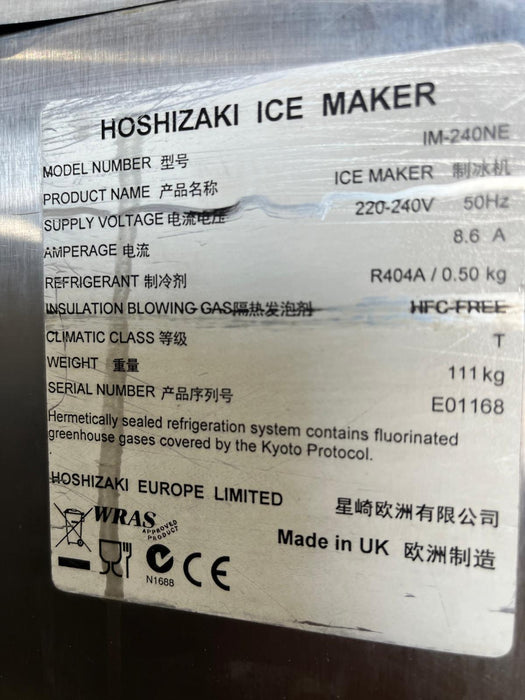 Commercial Hoshizaki IM-240NE Large Cube Ice Maker with Bin- Refurbished Canmac Refurbished