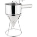 Commercial Piston Funnel Stainless steel with Handle & Stand 1.5 litres |  IFA003 Makfry