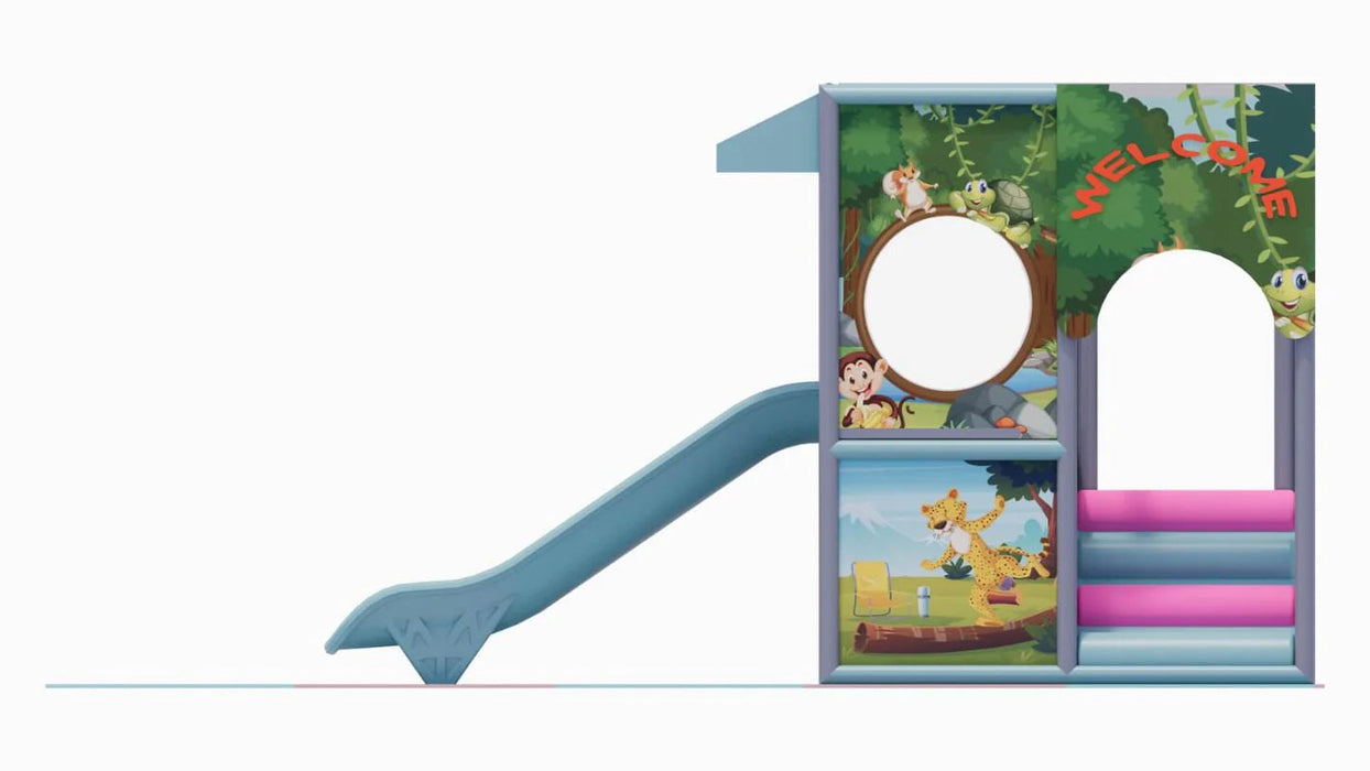 Indoor Soft Play Area & Soft Playground with Jungle Theme - 5000x2000x2000mm IQPARK