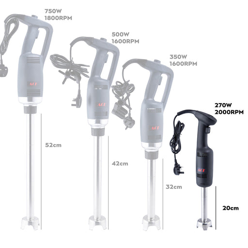 Commercial Handheld Stick Blender 200mm Shaft 270W Canmac Catering Equipment