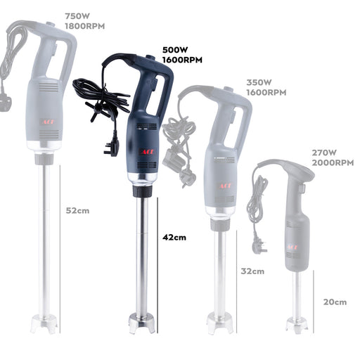 Commercial Handheld Stick Blender 420mm Shaft 500W Canmac Catering Equipment