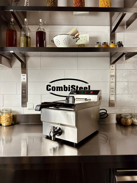 Combisteel Electric Counter Top Fryer Single Tank 8 Litre - 7455.1000 Combisteel