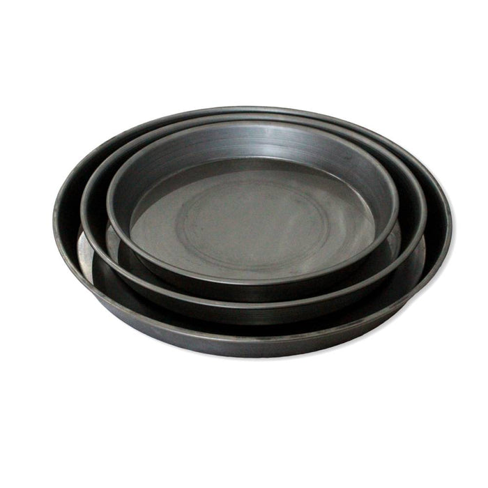 Iron Pizza Pans - Black - Heavy Duty Black Iron - 1.5” Deep Pizza Pans