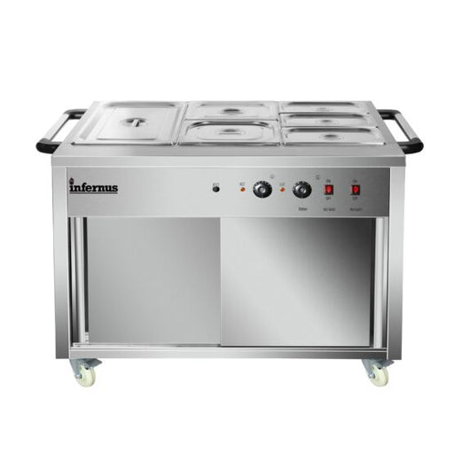 Heated Display Hot Cupboard 121.5cm Canmac Catering Equipment