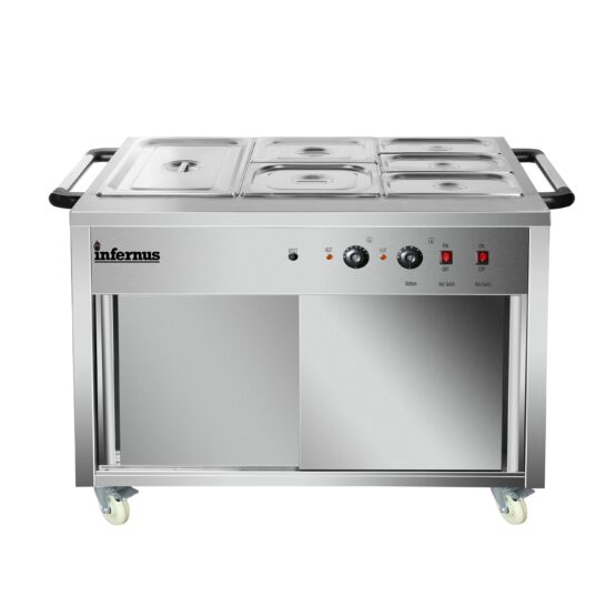 Heated Display Hot Cupboard 121.5cm Canmac Catering Equipment