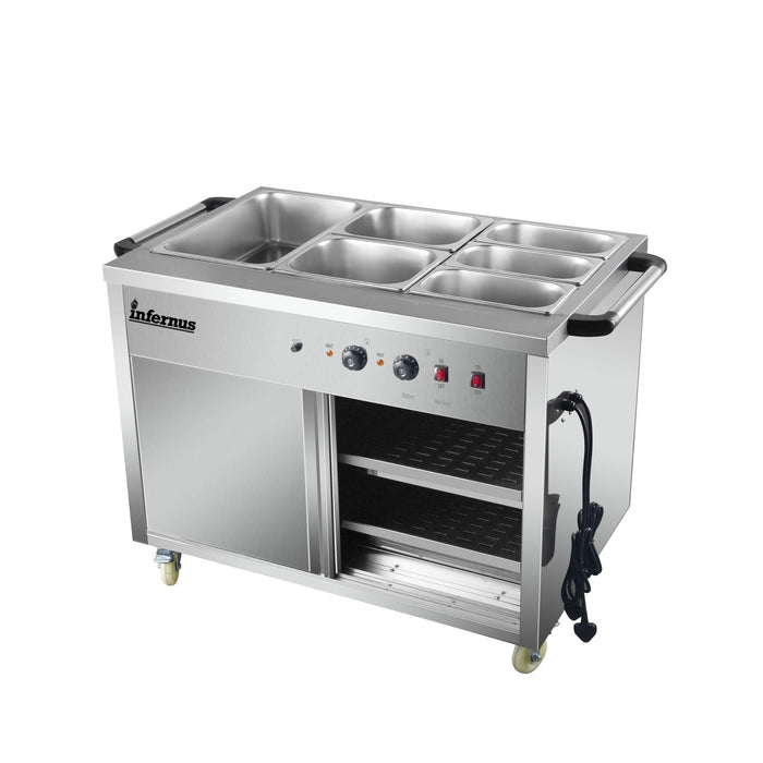 Heated Display Hot Cupboard 121.5cm Canmac Catering Equipment
