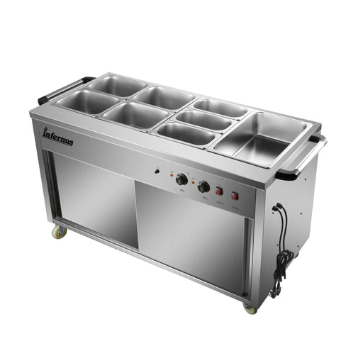 Heated Display Hot Cupboard 155.5cm Canmac Catering Equipment