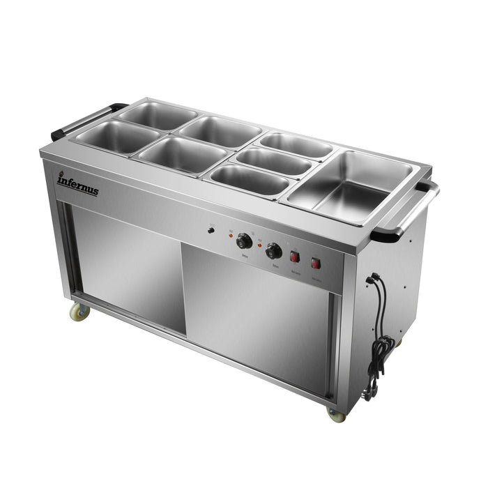 Heated Display Hot Cupboard 155.5cm Canmac Catering Equipment