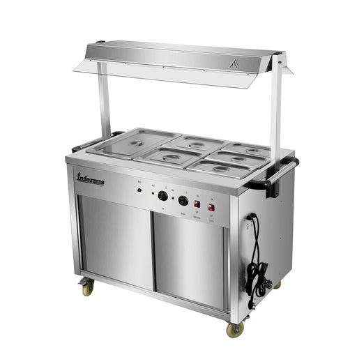 Heated Display Hot Cupboard with light 121.5cm Canmac Catering Equipment