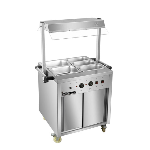 Heated Display Hot Cupboard With Light 88cm Canmac Catering Equipment