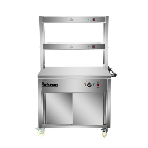 Heated Display Hot Cupboard & Gantry- 90cm Canmac Catering Equipment