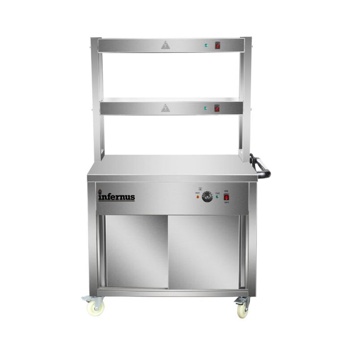 Heated Display Hot Cupboard & Gantry- 90cm Canmac Catering Equipment