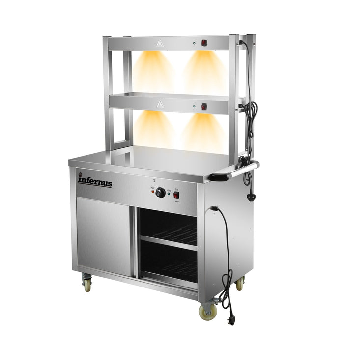 Heated Display Hot Cupboard & Gantry- 90cm Canmac Catering Equipment