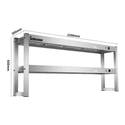 Heated Gantry Two Layer- 150cm Canmac Catering Equipment