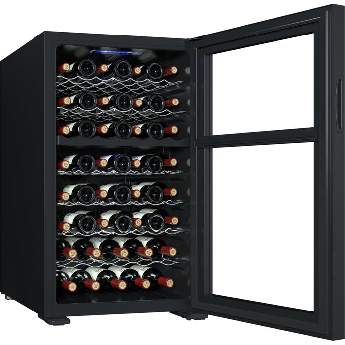 Professional Wine cooler Dual zone Stainless steel 52 bottles |  JC128WD