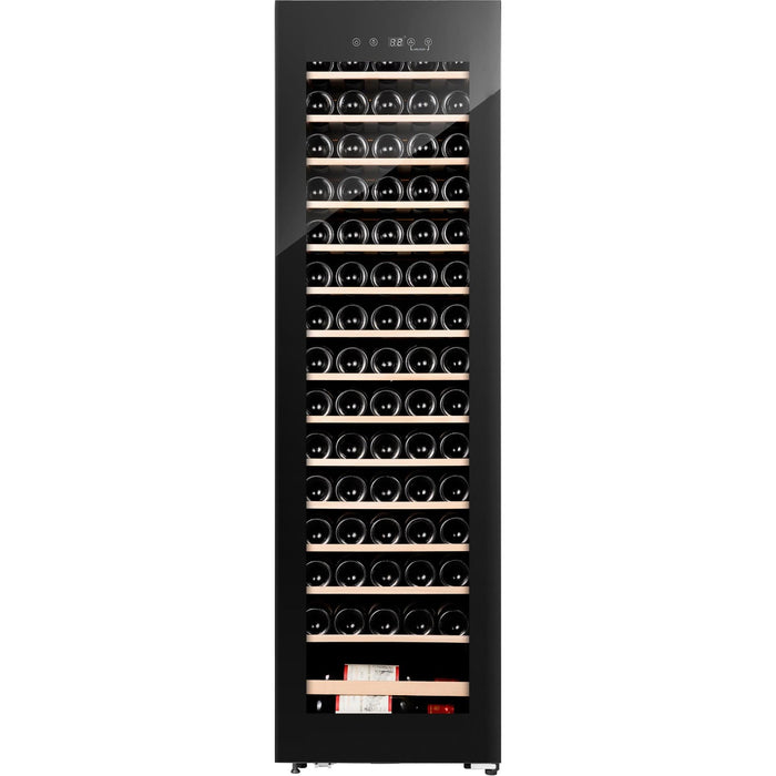 Professional Glass Front Wine Cooler 75 Bottles 190 Litres Black |  JC190E