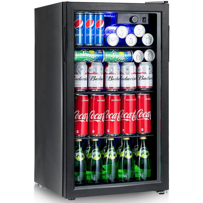 Bottle Cooler Glass door 90 litres Mechanical Control |  JC90BLACK