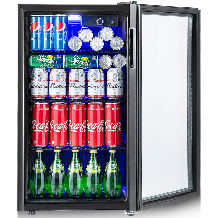 Bottle Cooler Glass door 90 litres Mechanical Control |  JC90BLACK