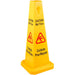 Yellow Caution Wet Floor Safety Cone English & Spanish 270x270x660mm |  JGM1204 Makfry