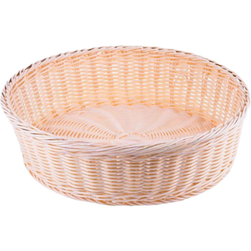 Round Poly Wicker Bread Basket 400x100mm |  JGM510 Makfry