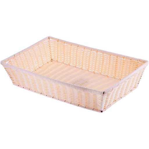 Rectangular Poly Wicker Bread Basket 530x330x100mm |  JGM512 Makfry