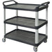 Professional 3-Tier Utility Trolley Cart 1020x500x960mm |  JGM712 Makfry