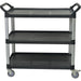 Professional 3-Tier Utility Trolley Cart 1020x500x960mm |  JGM716 Makfry