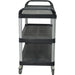 Professional 3-Tier Utility Trolley Cart 1020x500x960mm |  JGM716 Makfry