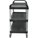 Professional 3-Tier Utility Trolley Cart 810x435x910mm |  JGM718 Makfry